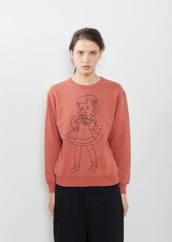Little Girl Printed Sweatshirt