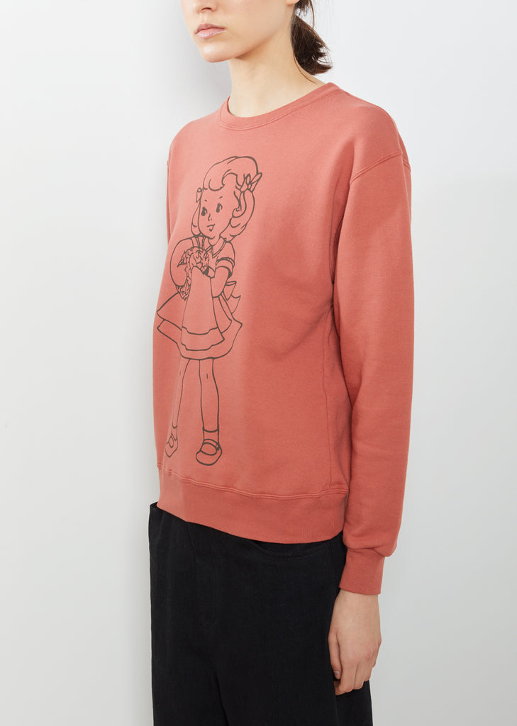 Little Girl Printed Sweatshirt
