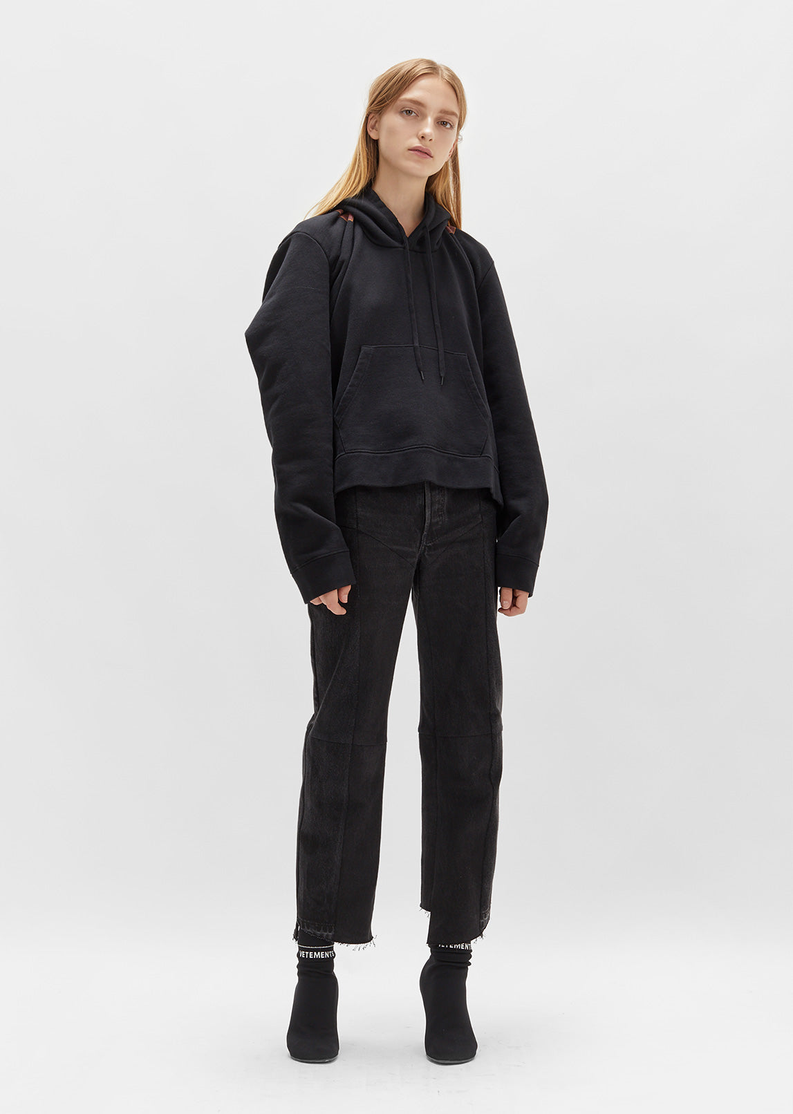 VETEMENTS Misplaced Hoodie パーカー Vetements AW17 misplaced Metal Skull Hoodie SZ:XS|S