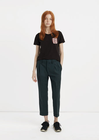 Wool Pleated Pants