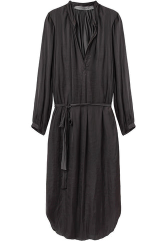 Liquid Satin Long Sleeve Dress