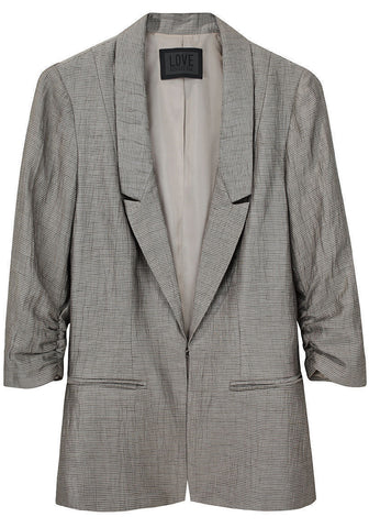 Striped Linen Blazer