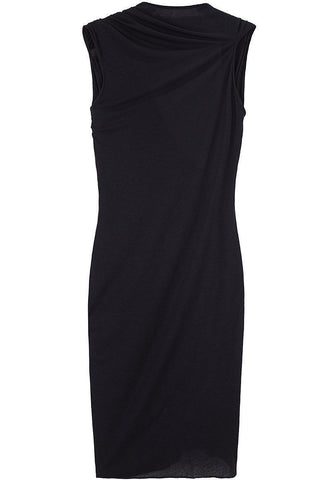 Draped Open Back Dress