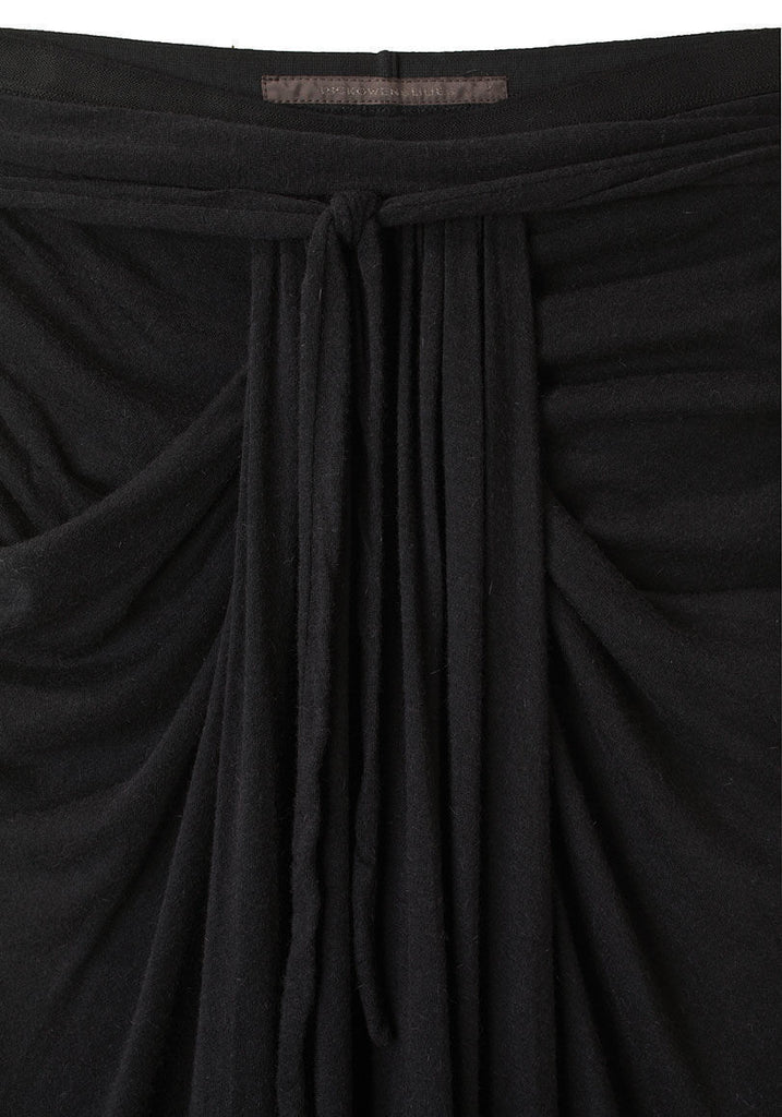 Long Pleated Front Skirt
