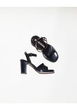 Patent Sandal with Heel