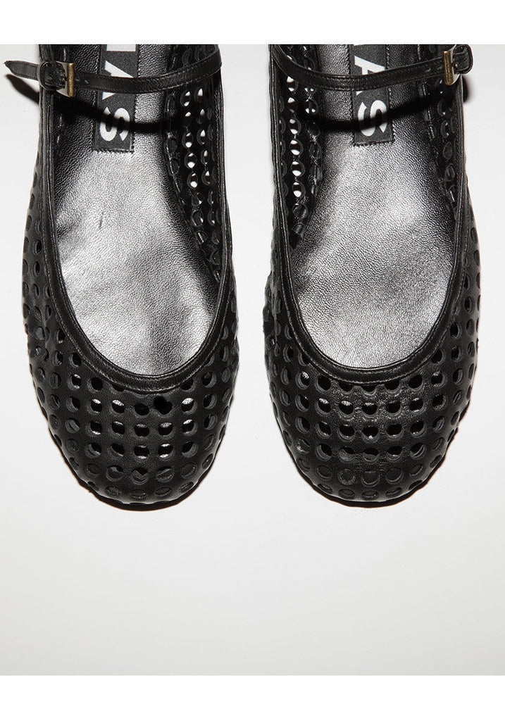 Perforated Mary Jane Flat