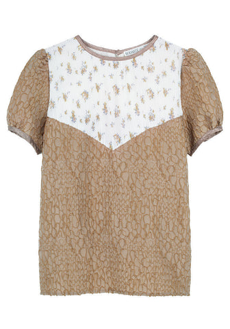 Pleated Yoke Blouse