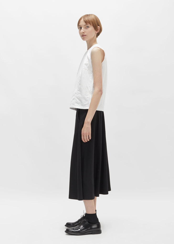 One Pocket Wool Jersey Skirt