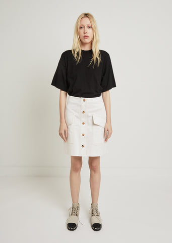 Sirenk Pocket Front Midi Skirt