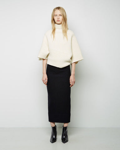 Donna Boiled Wool Tube Skirt