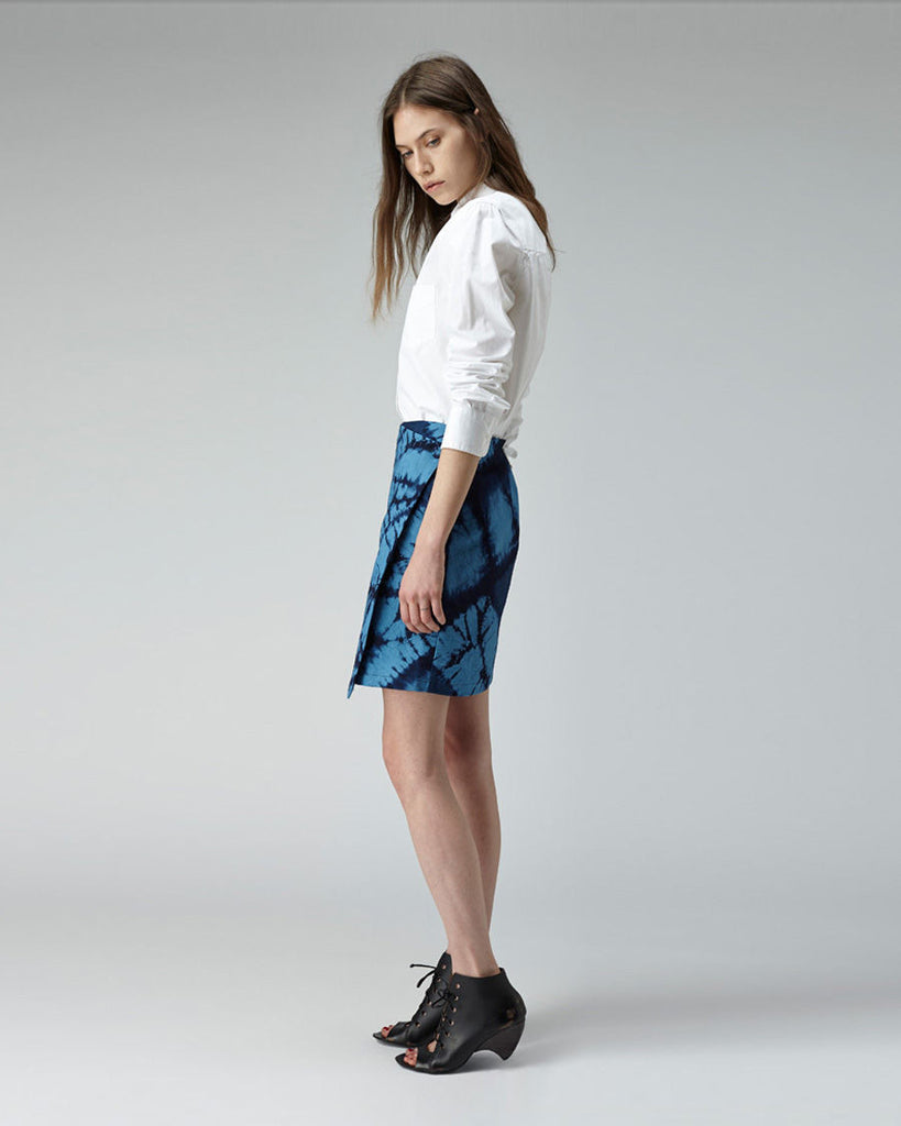 Quilted Shibori Skirt