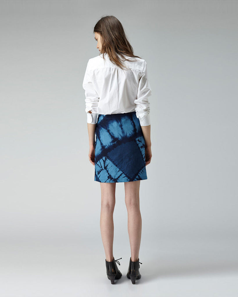 Quilted Shibori Skirt