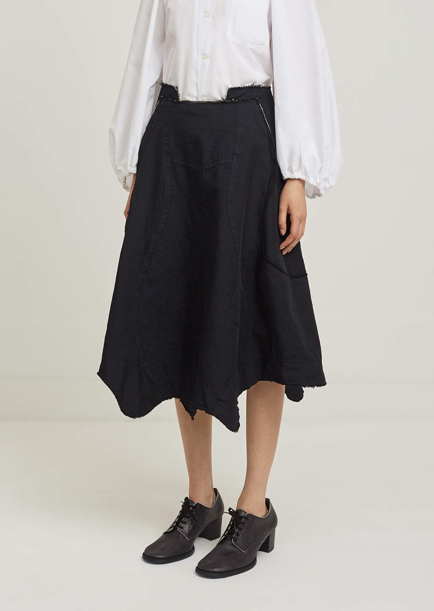 Polyester Twill Garment Treated Skirt by Comme des Garçons- La 