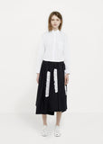 Tropical Wool Cotton Skirt