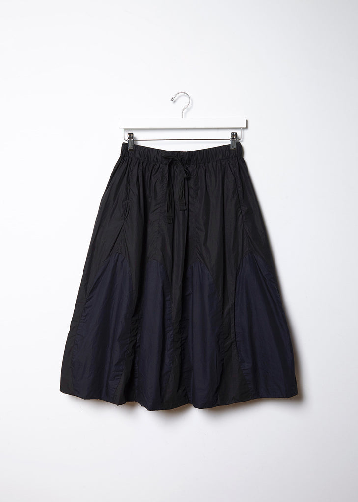 Cotton Poplin Drawstring Skirt