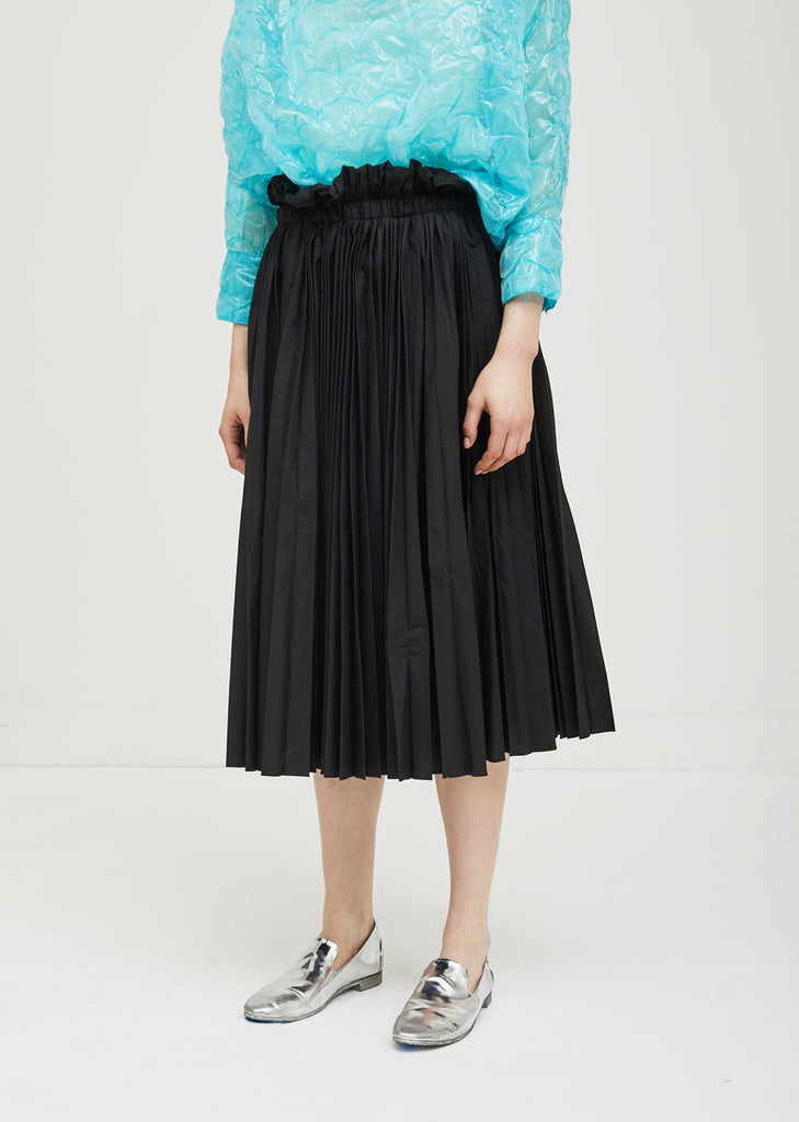 Cotton Pleated Skirt
