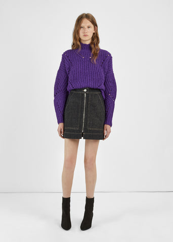 Penelope Zip Front Skirt