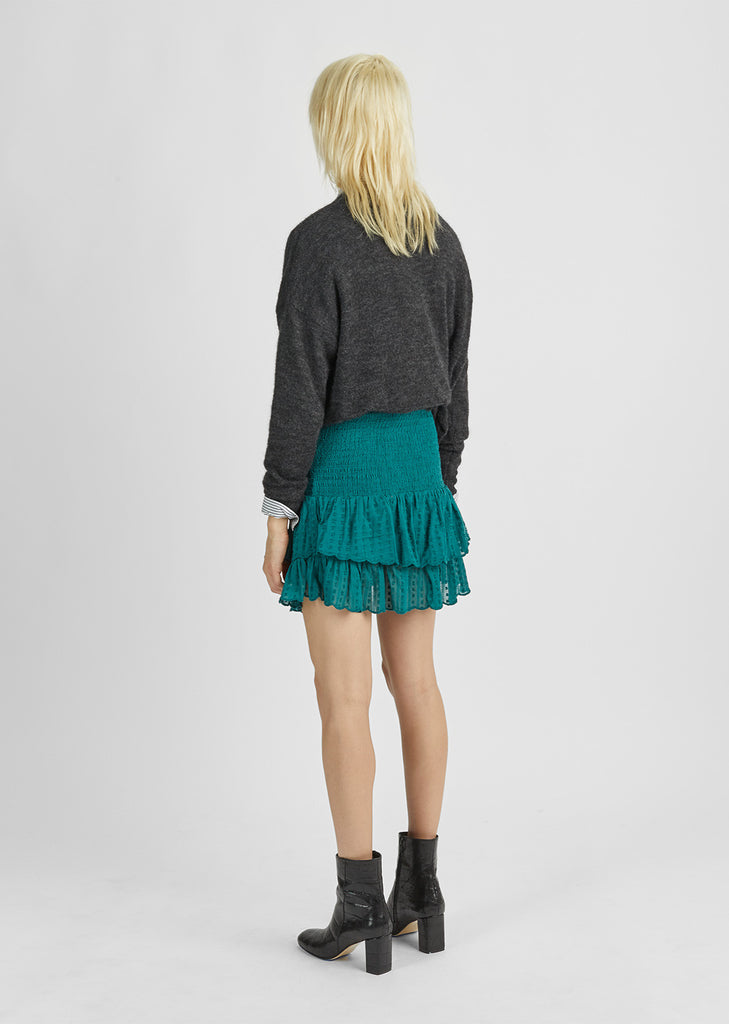Yoni Smocked Mini Skirt