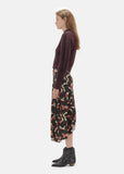 Dracen Asymmetrical Print Skirt