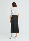 Pleated Skirt with Belt