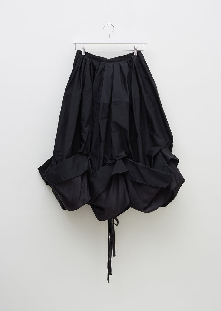 Balloon Satin Drawstring Skirt
