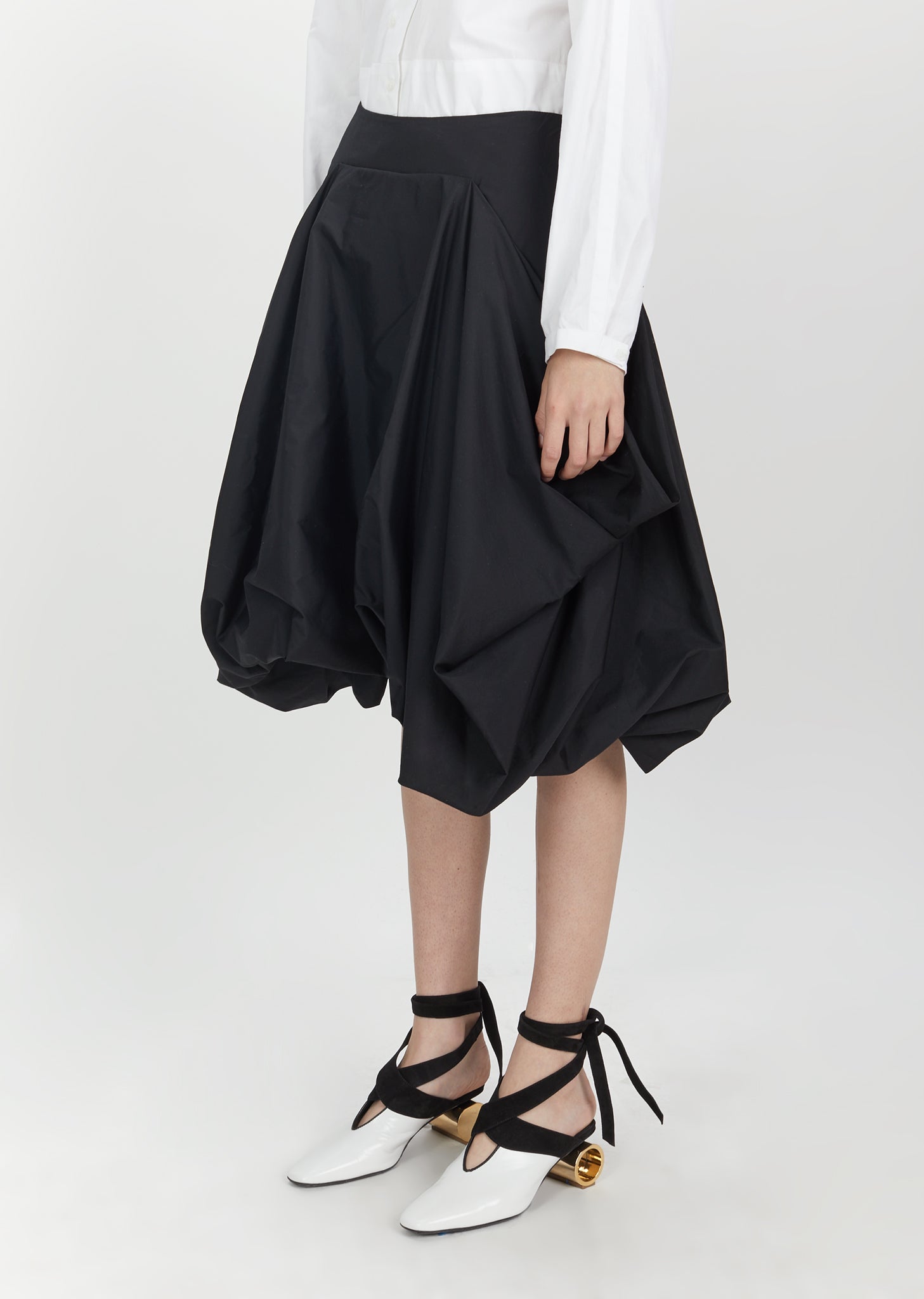 Pleated Drape Pocket Skirt by J.W. Anderson- La Garçonne