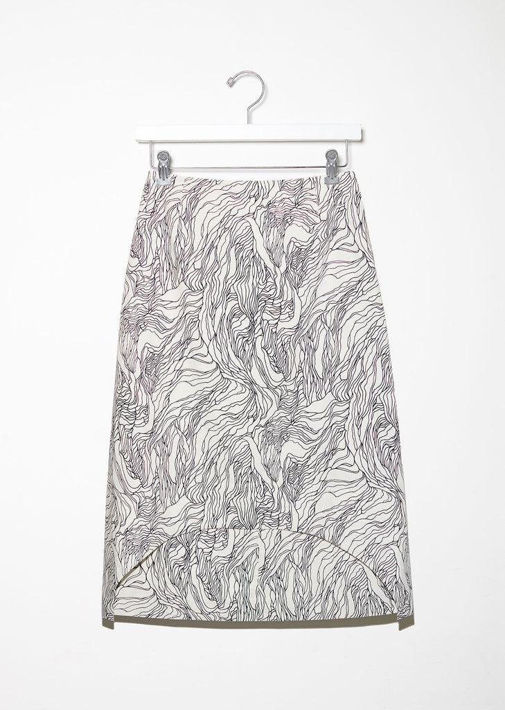 Printed Abstract Skirt