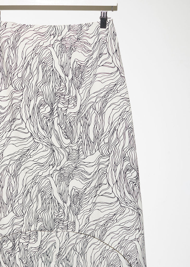 Printed Abstract Skirt