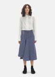 Microstructure Wool Skirt