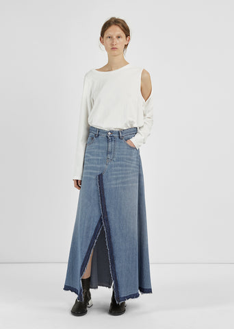 Vintage Stone Bleach Skirt