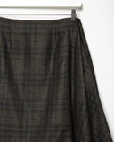 Checked Wool Skirt