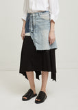 Custom Remake Denim Skirt