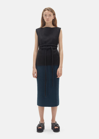 Wool Ribbed Skirt