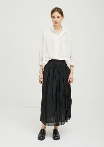 Textured Linen Skirt