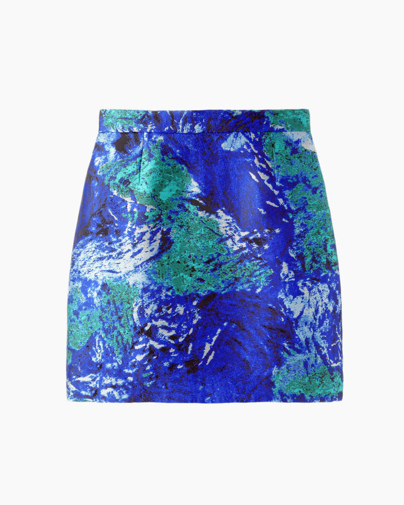 Painted Jacquard Mini Skirt