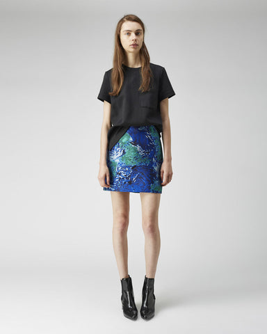 Painted Jacquard Mini Skirt