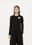 Heart Cut Out Pullover
