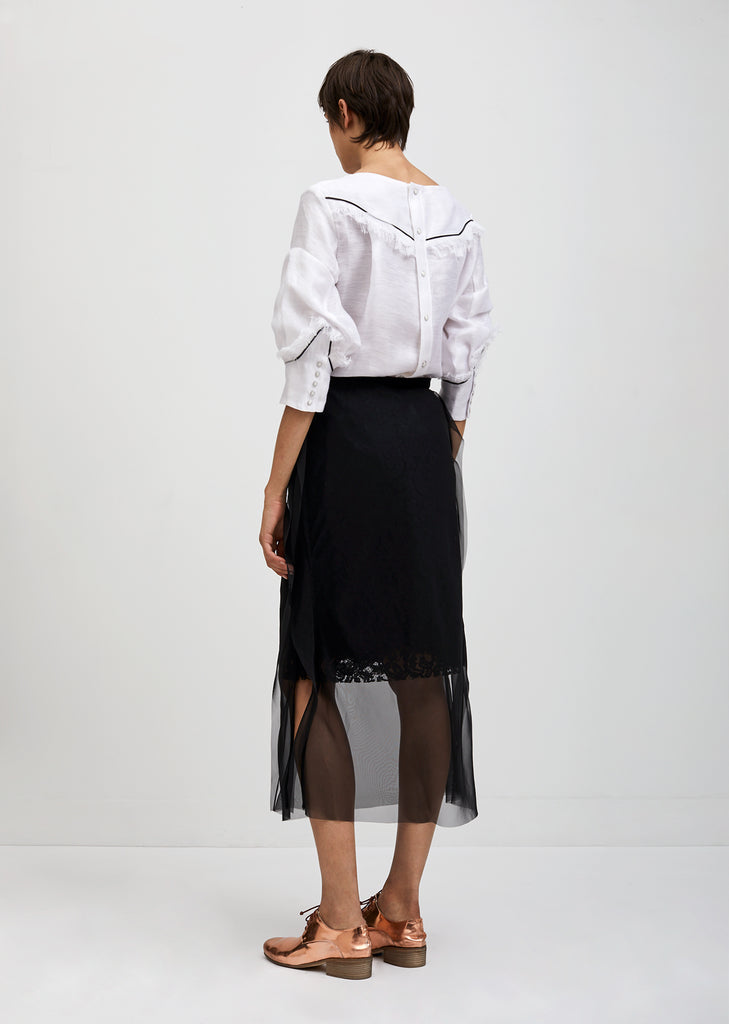 Lace Chiffon Skirt