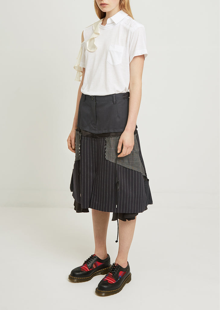 Glencheck Stripe Skirt