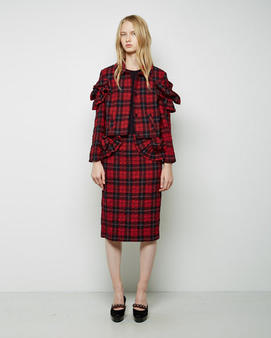 Tartan Seersucker Skirt