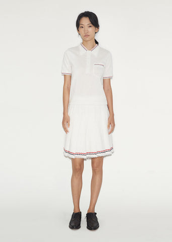Wide Pleat Mini Skirt
