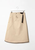 Denim Tacked Skirt