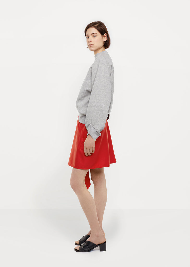 Bias-Cut Wool Skirt