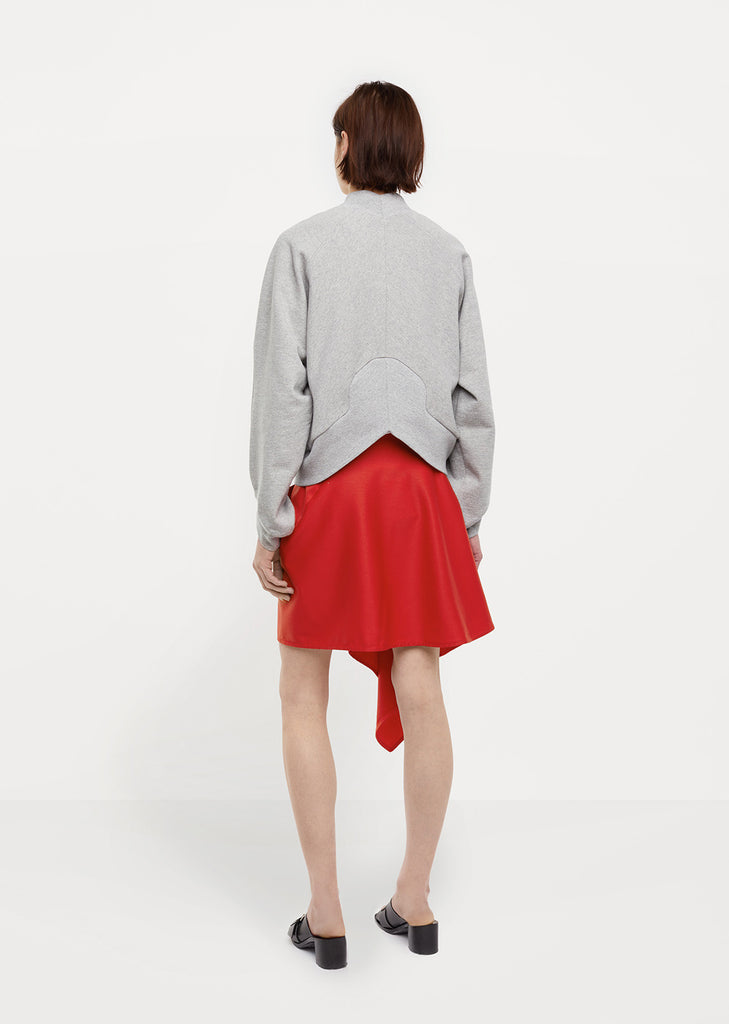 Bias-Cut Wool Skirt