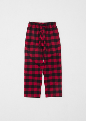 Flannel Pyjamas Pants — Red Gingham – La Garçonne