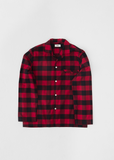 Flannel Pyjamas Shirt — Red Gingham