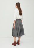 Cotton Linen Twill Skirt