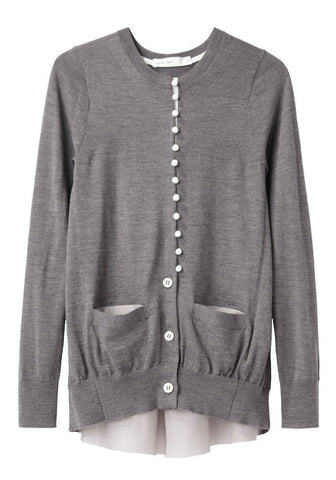 Cardigan With Split Back