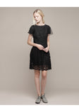 Dress With Lace Overlay