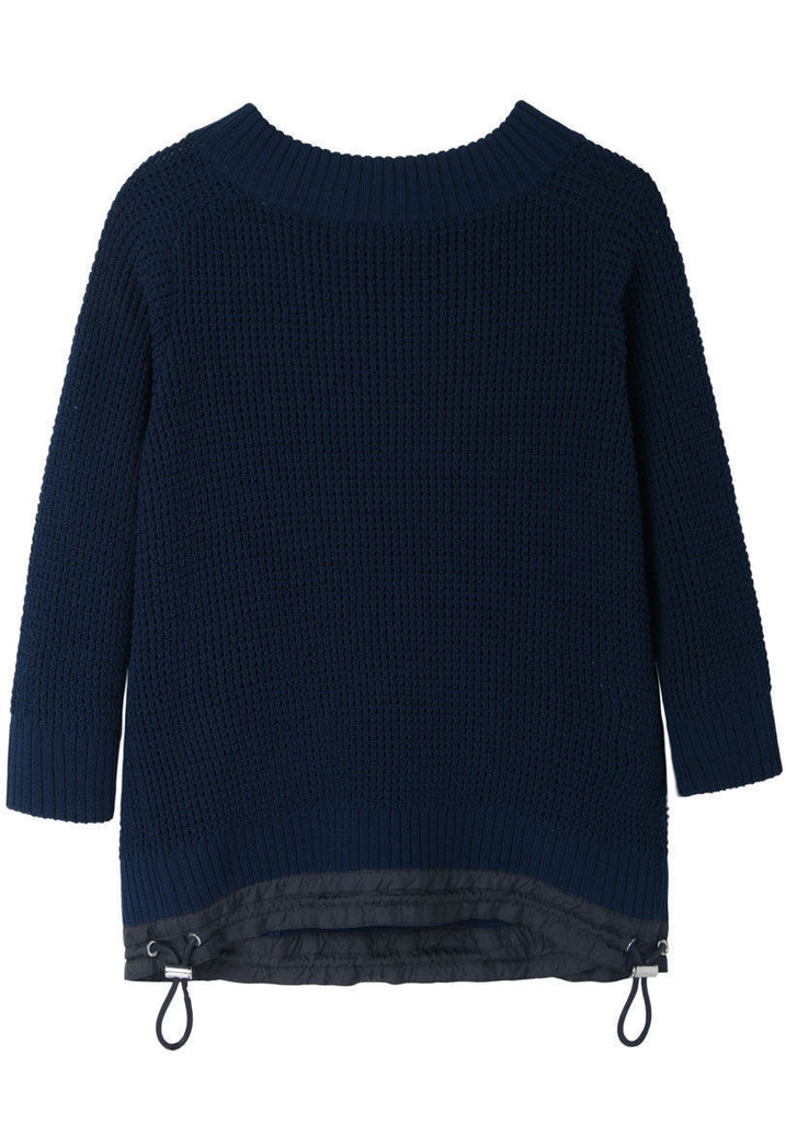 Flounced Knit Pullover